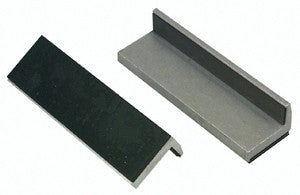 Pair of Aluminium Magnet Rubber Faced Soft Jaws for Metal Vise 4" Long Pads - tool
