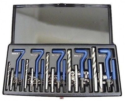 Metric Internal Thread Repair Tap Insert Threading Tap Tool Kit Engine Block - tool