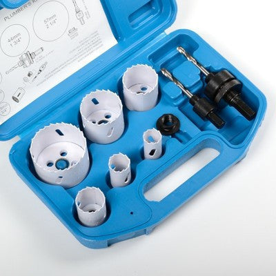 9 Piece Bi-Metal Holesaw Tool Set - tool