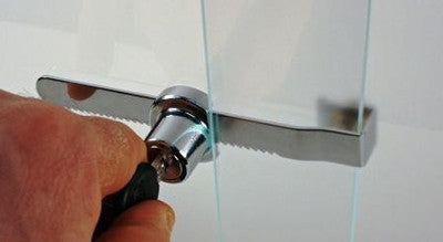 Ratcheting Ratchet Lock for Glass Sliding Door Showcase Display Case Slide - tool