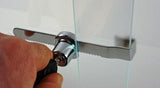 Ratcheting Ratchet Lock for Glass Sliding Door Showcase Display Case Slide - tool
