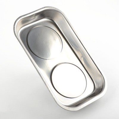 Stainless Steel Magnetic Small Parts Screws Dish Holder Holding Pan Tray Bowl - tool