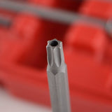 3/8" Drive Male Long Tamper Proof Resistant Torx Star Bit Tool Socket Set - tool