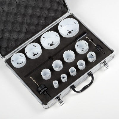 18 Piece Bi Metal Hole Saw Drilling Set - tool