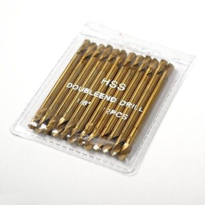 Dozen 1/8" Stubby Drill Bits - tool