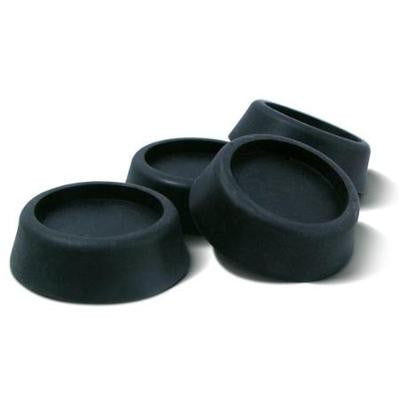 Set of 4 Anti Slip Vibration Black Rubber Foot Pads for Washing Washer Machine - tool