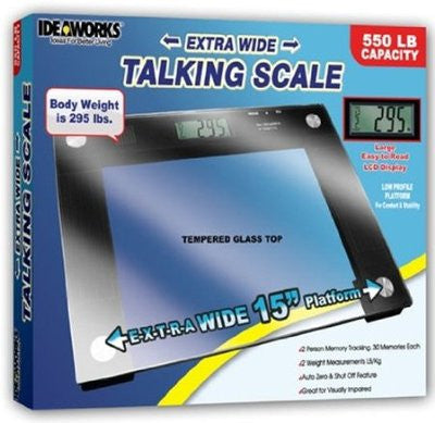 Large Big Talking 550 LB Capacity Electronic Jumbo Body Bath Bathroom Scale - tool