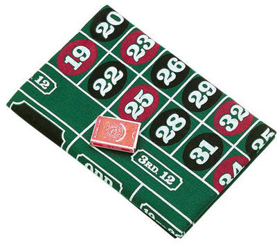 72" x 36" Casino Roulette Wheel Felt Layout Game for Home Table Blackjack - tool