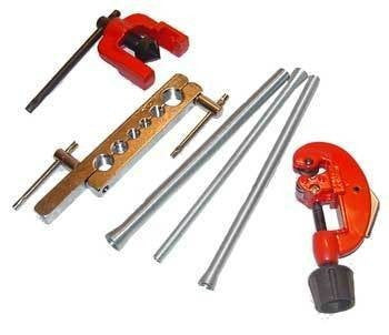 6 Piece Flaring Tool Kit Set Tubing Flare Tube Small Pipe Spring Bender Bending - tool
