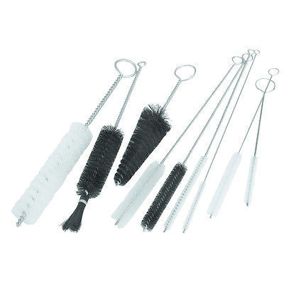 9 Piece Nylon Brush Pipe & Tube Cleaners - tool