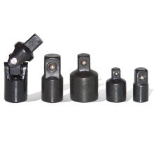 5PC Black Impact Socket Adapter Reducer Universal Joint - tool