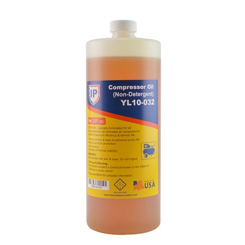 32 Oz Bottle of Non Detergent Replacement Oil for Air Compressor Pump Compresser
