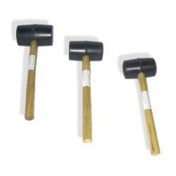 3 Piece Rubber Mallet Soft Hammer Tool Set - tool