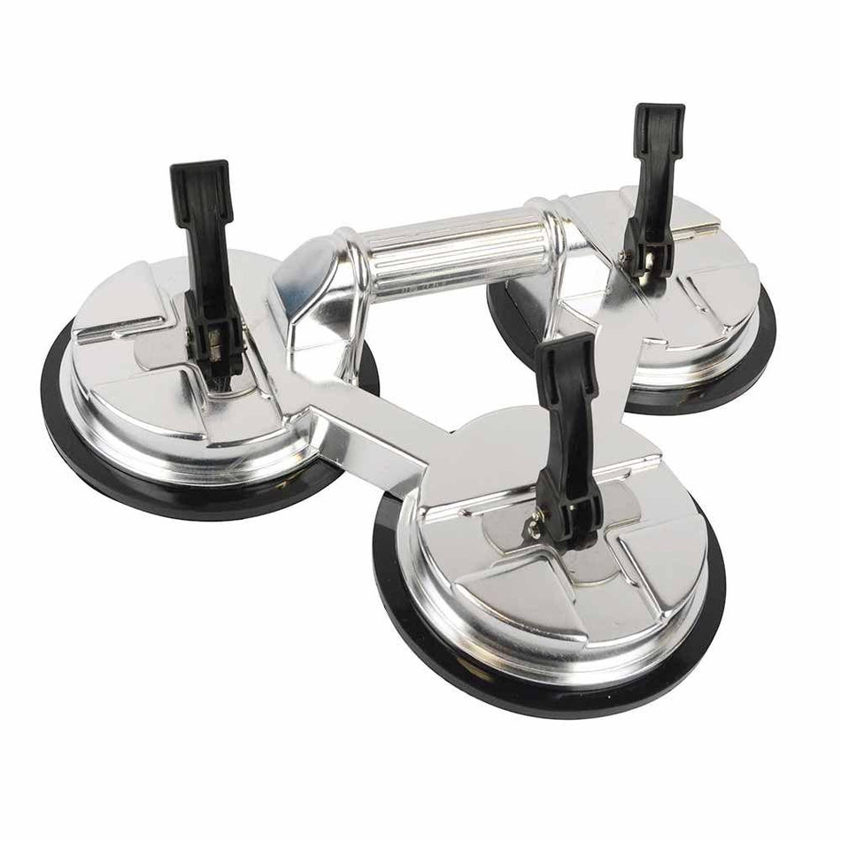 Glass Suction Cup Lifter for Installation  - 6 Inch Diameter, 3 Inch Jaw - Works with Windows, Glass Table, Ceramic Tile, Paving Stone