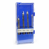4 pc Glass & Tile Drill Bit Set for Ceramic, Marble, Mirrors - 4 mm - 10 mm, High Carbon