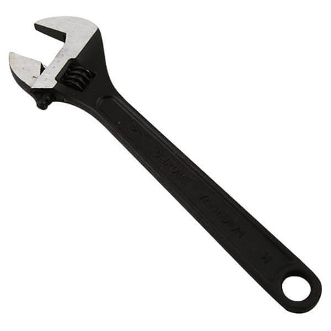 12 Inch Black Adjustable Monkey Wrench