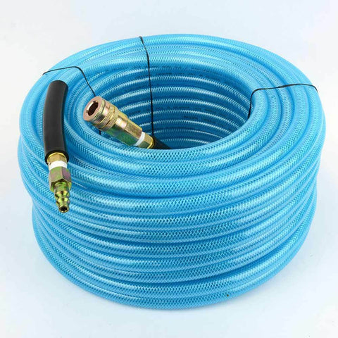100 Foot Super Flexible Air Hose With Snap Fittings