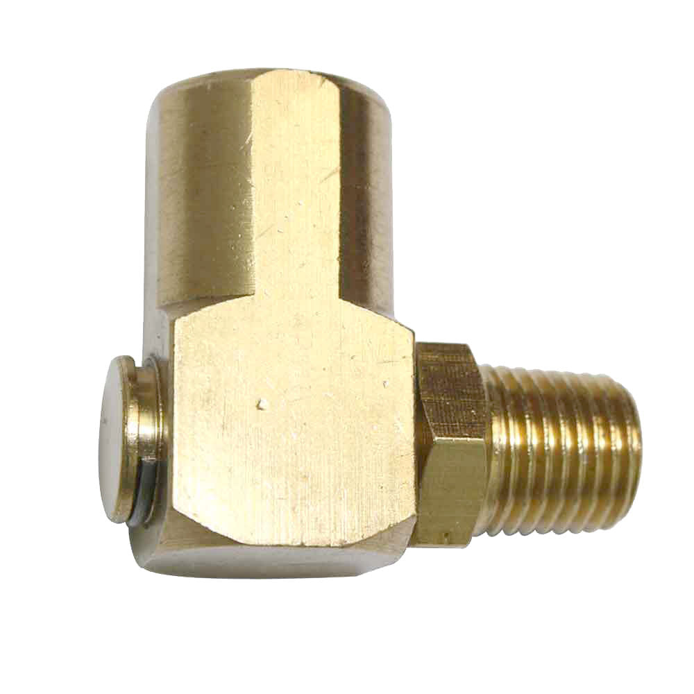 90 Degree Brass Swivel Angle Air Fitting Swiveling End - tool