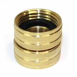 Brass 3/4" GHT Female x 3/4" GHT Female Water Hose Swivel Fitting Connector