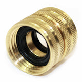 Brass 3/4" GHT Female x 3/4" GHT Female Water Hose Swivel Fitting Connector