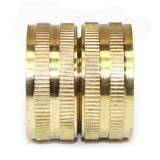 Brass 3/4" GHT Female x 3/4" GHT Female Water Hose Swivel Fitting Connector