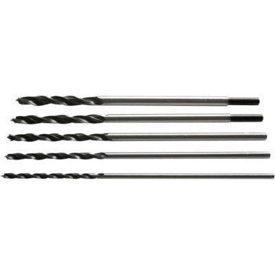 7 Piece Extra Long Wood Working Brad Point Drill Bit Set - tool