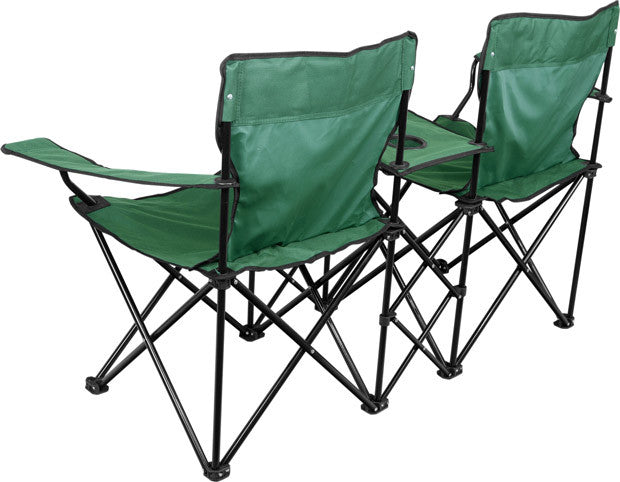 Double Dual Folding Camping Chair Seat - tool