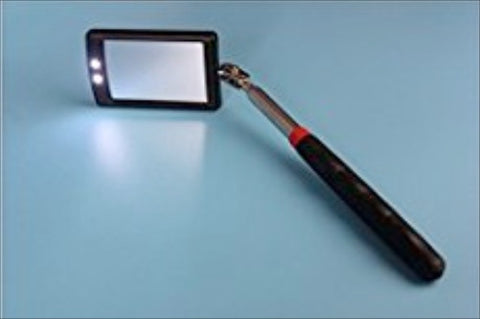 thumbnail image 2 of Telescopic LED Inspection Mirror With Magnifier - Mechanics Tool 2 of 14