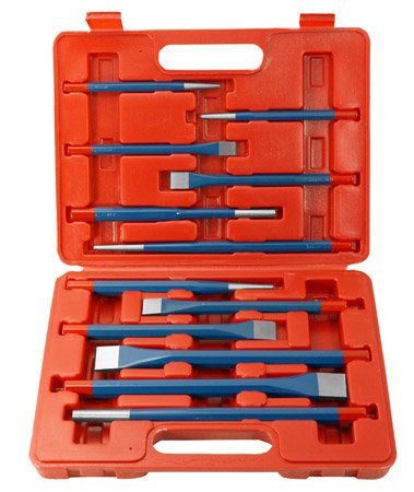 12 pc Metal Punch and Chisel Set - tool