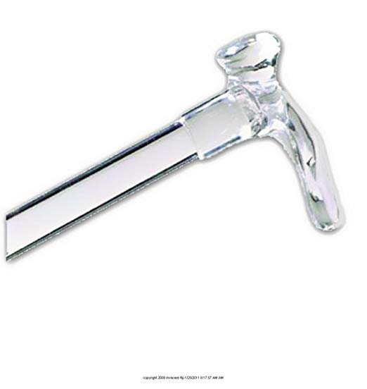 Clear Lucite Plastic Walking Cane - tool