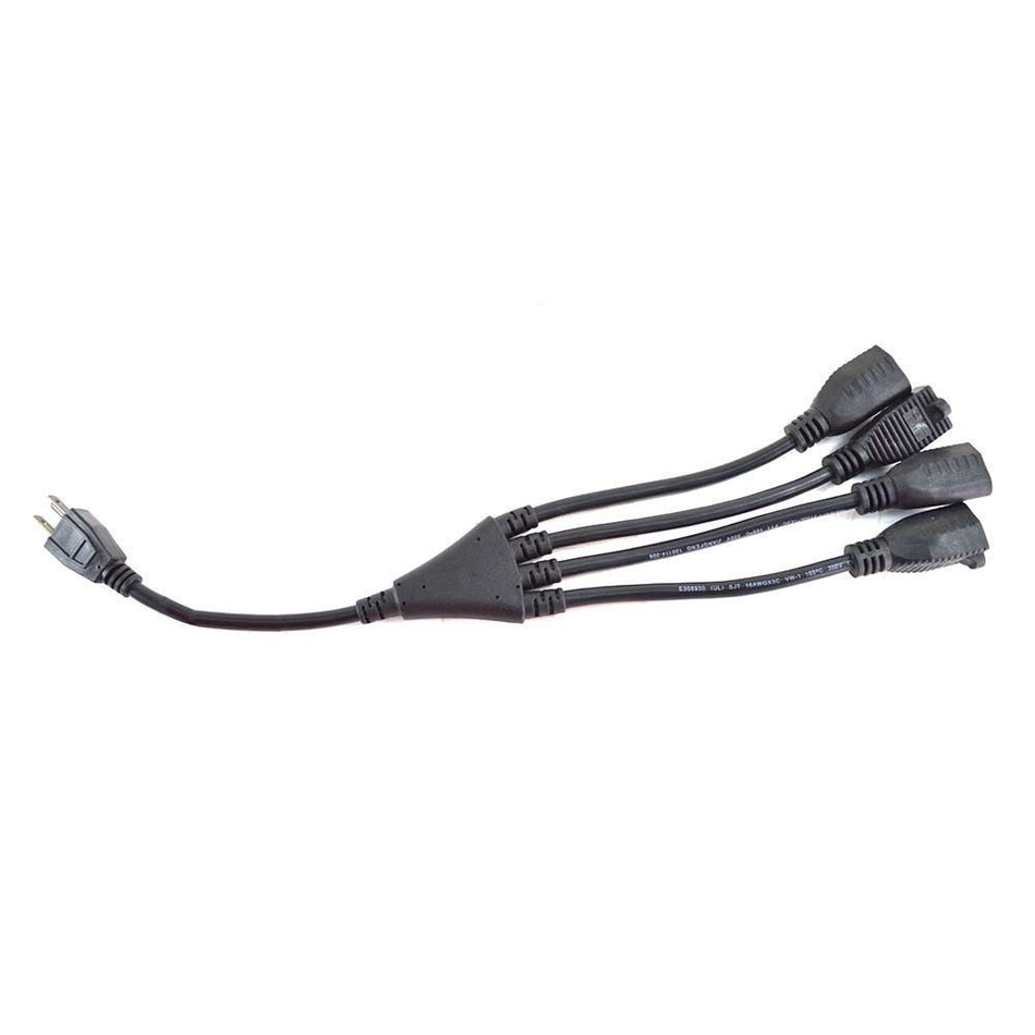 4 Way Electric Electrical Cord Splitter Adaptor 110 120 V Volt - tool