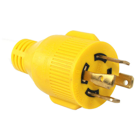 Generator 30 Amp 4 Pole to RV 50 Amp Female 12" 10AWG/3 Cord Adaptor Plug Pigtail - tool