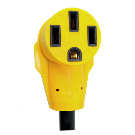 Generator 30 Amp 4 Pole to RV 50 Amp Female 12" 10AWG/3 Cord Adaptor Plug Pigtail - tool