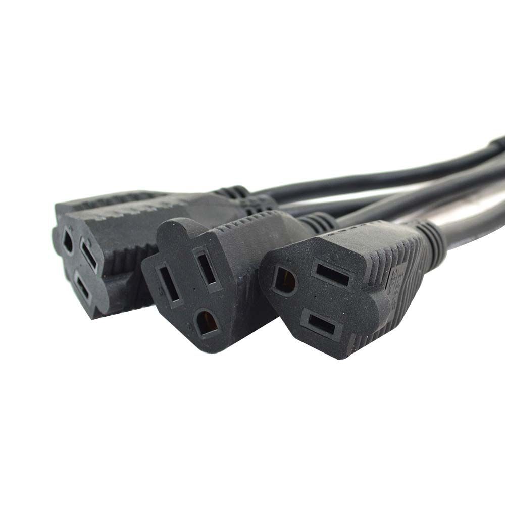 4 Way Electric Electrical Cord Splitter Adaptor 110 120 V Volt - tool