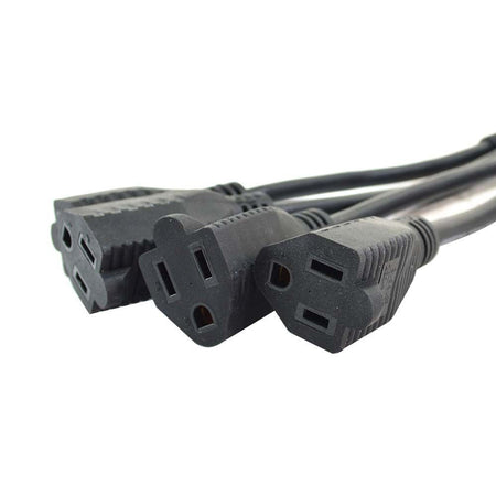 4 Way Electric Electrical Cord Splitter Adaptor 110 120 V Volt - tool