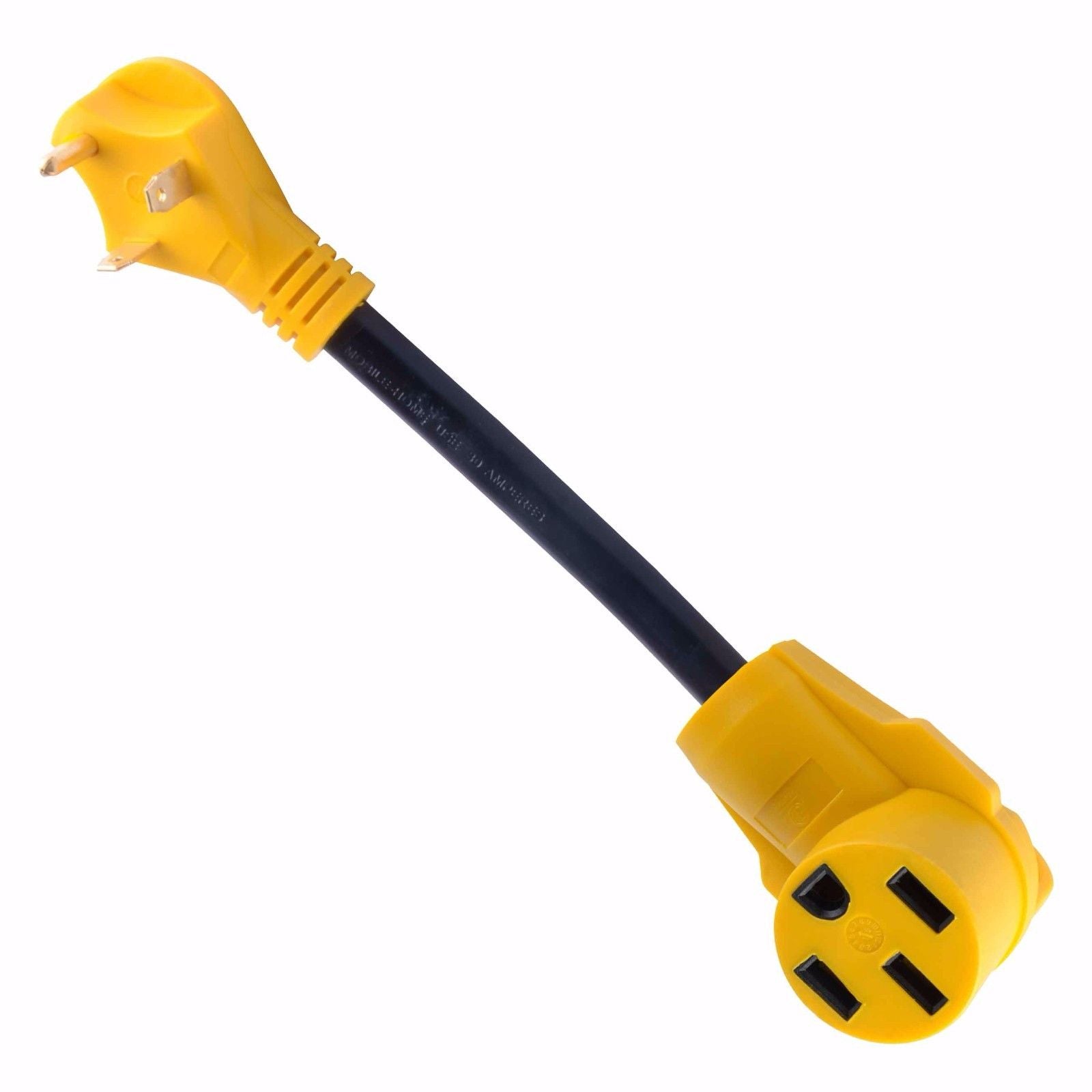 30 Amp Male Plug to 50 Amp Female Dog Bone Adapter RV Electric Converter Cord Cable - tool