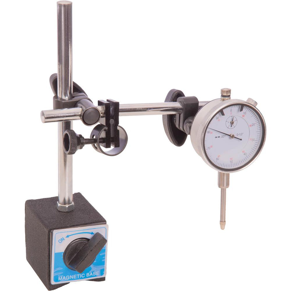 Magnetic Stand Dial Gauge Indicator Set Plunger Type