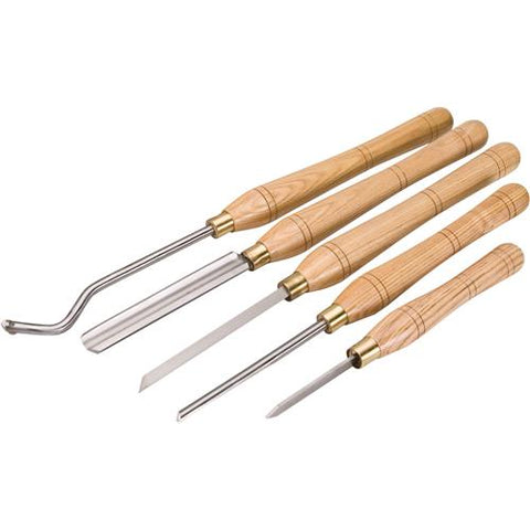 5 Piece High Strength Steel Easy Wood Lathe Chisel Turning Tool