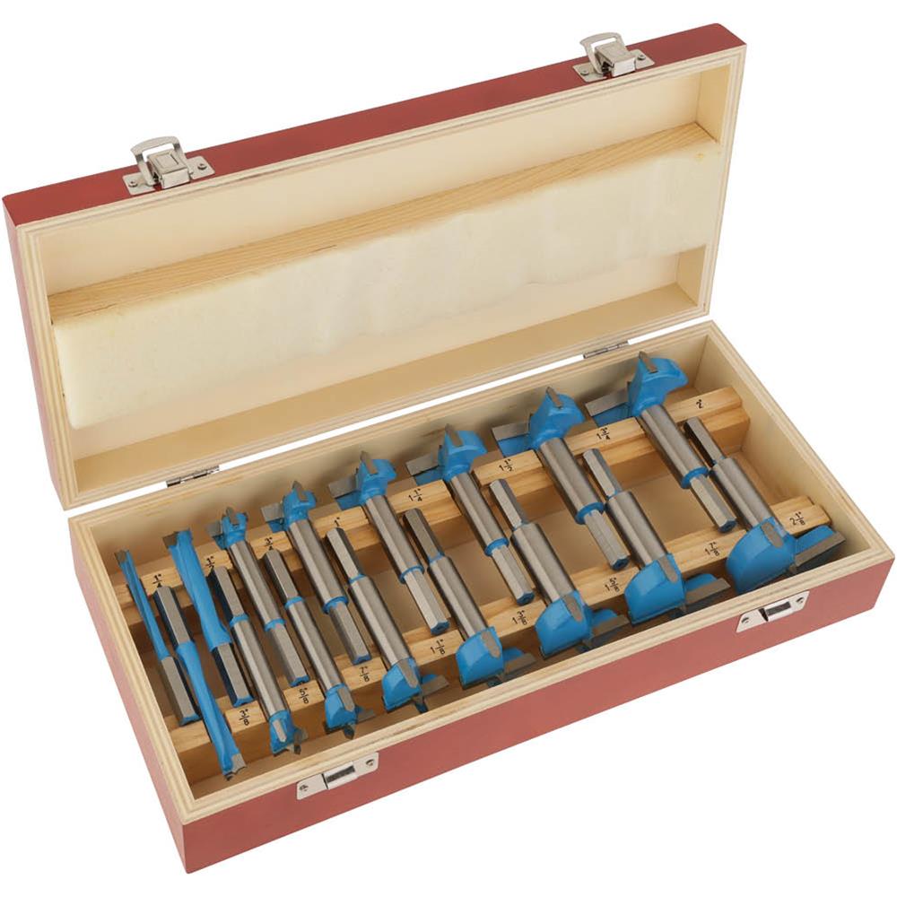 16 PC Carbide Tipped Forstner Drill Bit Wood Drilling Set - tool