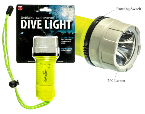 Waterproof Underwater Pool Diving Flashlight