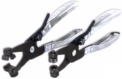 2 Piece Mechanic's Ratcheting Hose Clamp Plier Tool - tool
