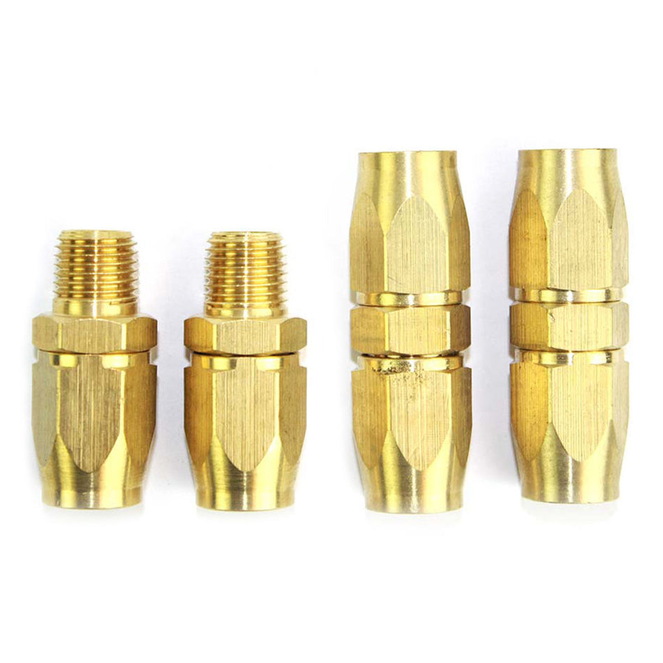 3/8" HU Tubing Hose Reusable End Brass Compression Fitting Kit - tool