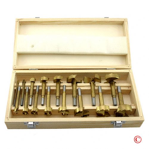 16 PC Titanium Forstner Bit Wood Drilling Bit Set - tool