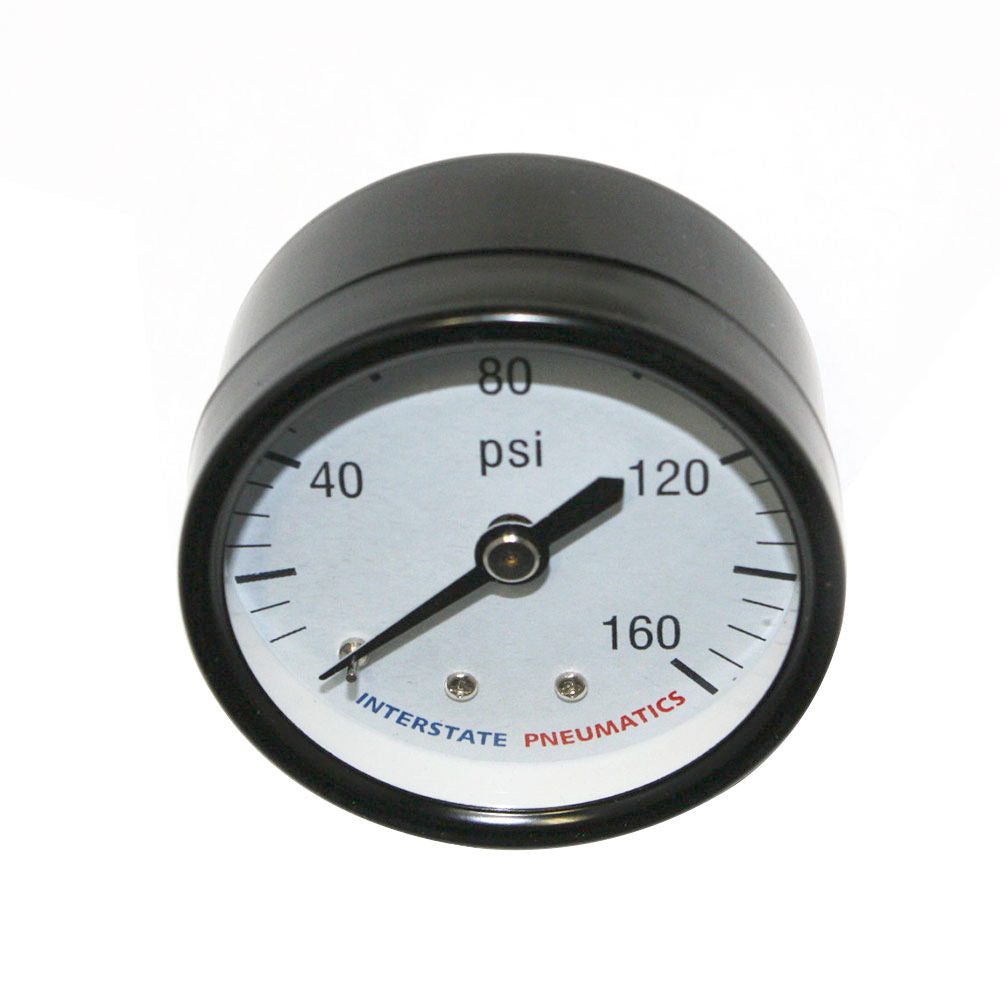 Air Pressure Gauge 2 Inch Dial 160 PSI 1/4 Inch NPT Rear Back Mount Mounted - tool