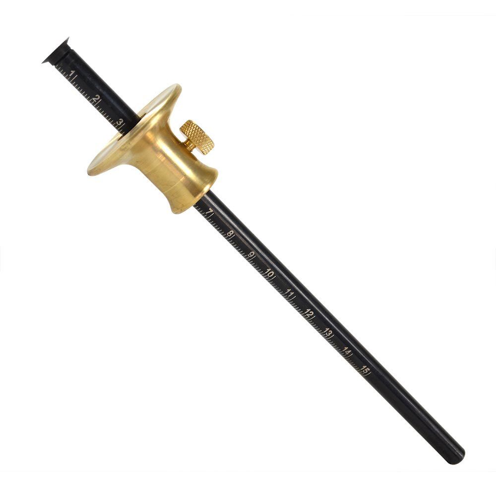 8-Inch Brass Wheel Wood Marking Gauge Marker Gage - tool