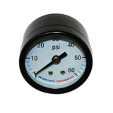 Air Pressure Gauge 60 PSI 1 -1/2" Diameter 1/8" NPT Rear Mounted - tool
