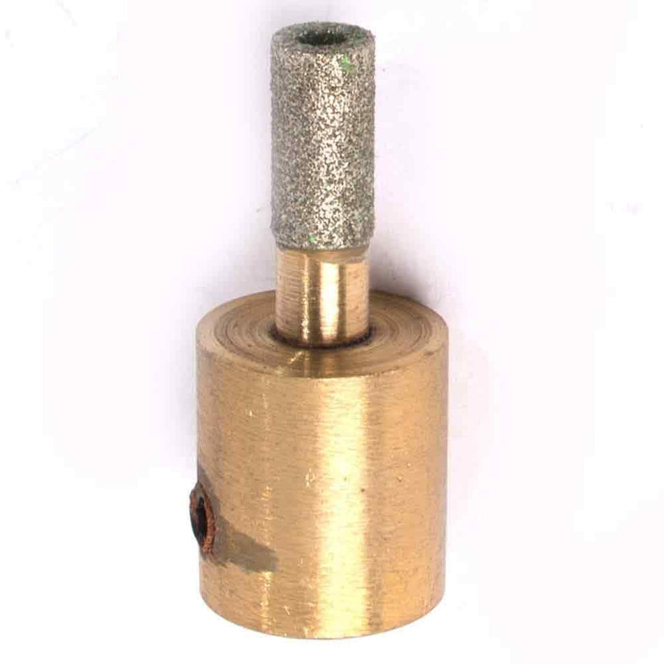 200 Grit x 1/4" Diamond Grinding Bit for Glass, Tile, Stained Glass, Stone - Universal Arbor and Set Screw Design