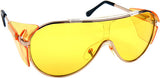 Gold Rim Night Vision Driving Glasses - tool