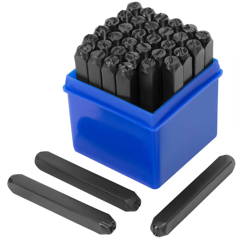 Steel Metal Letter and Number Alphabet ID Stamping Punching Punch Tool Set Kit