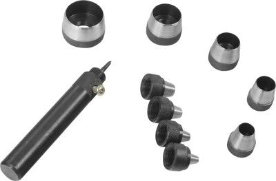 Hand Hollow Hole Puncher Punching Cutting Cutter Tool Die Set Kit Gasket Leather - tool